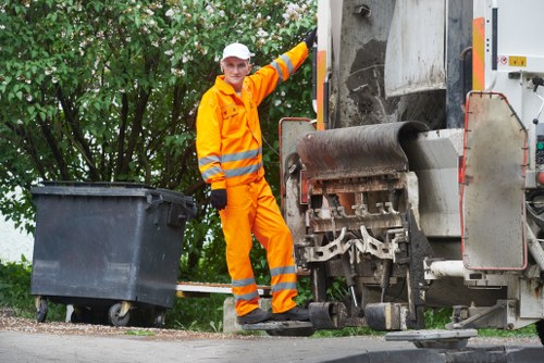 Efficient and secure waste disposal with lockable skips
