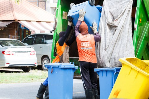 Recycled construction materials ready for reuse