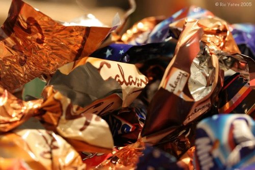 Workers sorting recyclables at a local transfer station