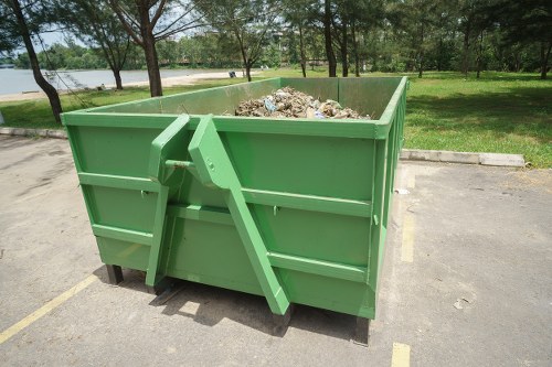 Sorted recyclables and waste